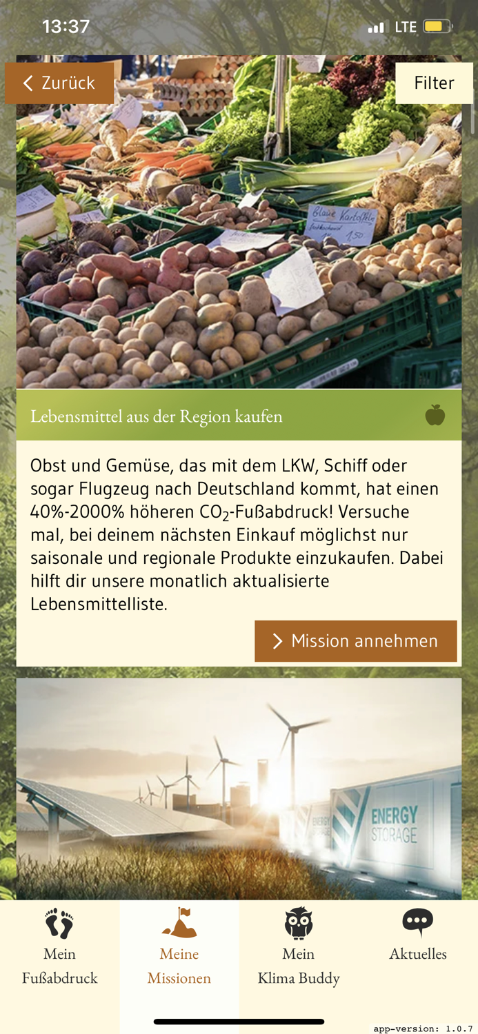 Klima Buddy - hilft CO2 sparen