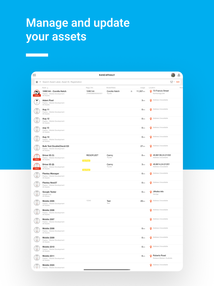 Rand McNally Manager