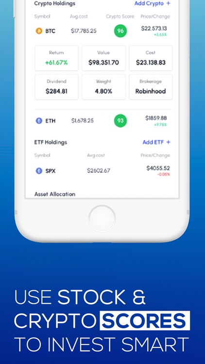 Finsco Stocks, Crypto Tracker