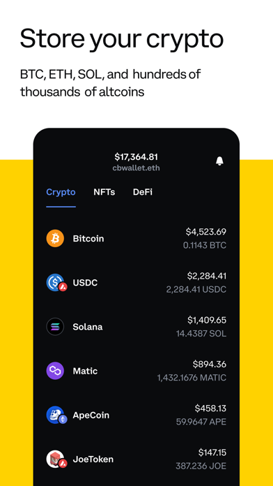 coinbase wallet nfts and crypto