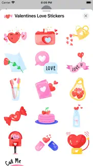How to cancel & delete valentines love stickers 1