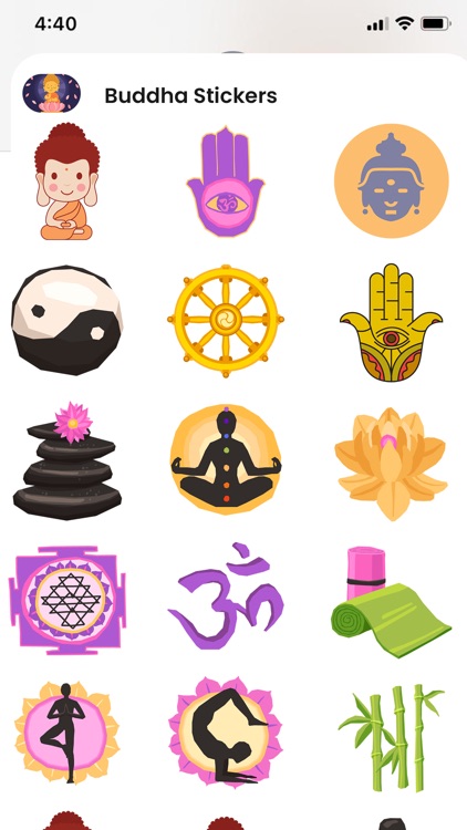 Buddha Purnima Stickers