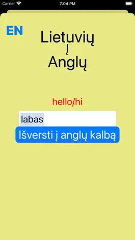 Game screenshot Lithuanian/English Dictionary apk