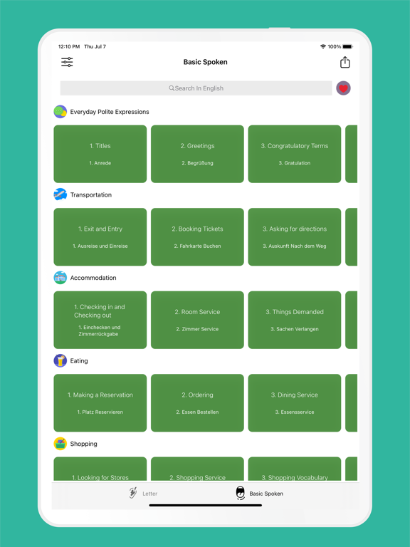 Screenshot #4 pour Basic German