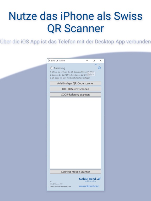 Swiss QR Scanner Tool screenshot 2