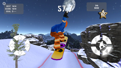 Screenshot from Crazy Snowboard