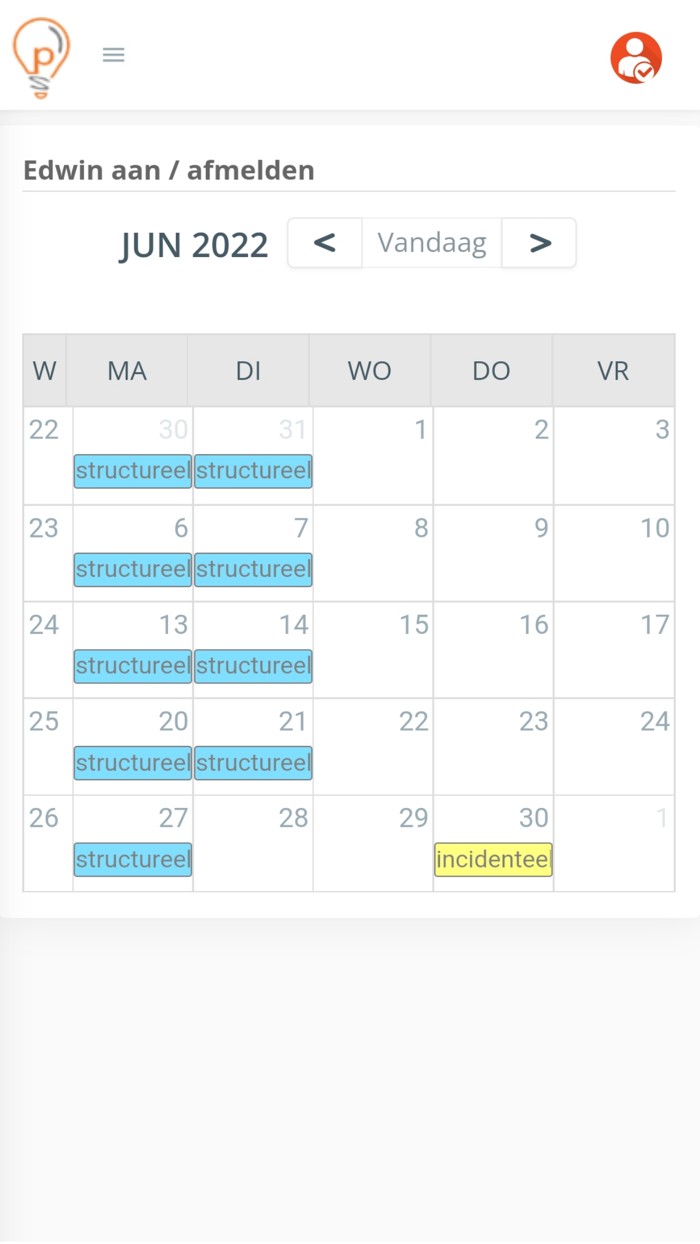 Overblijf Aan- en Afmelden