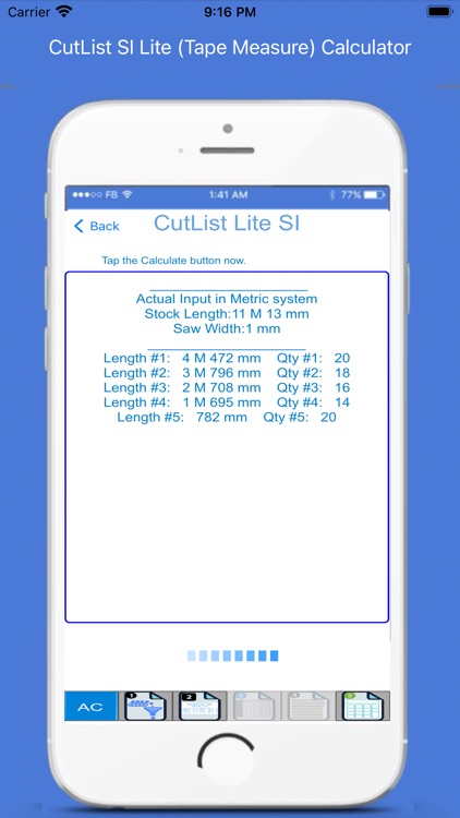 CutList SI Lite Calculator screenshot-6