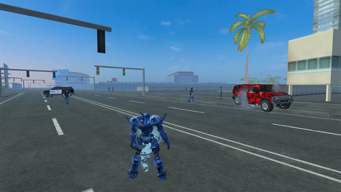 Robot Gangster Crime Hero