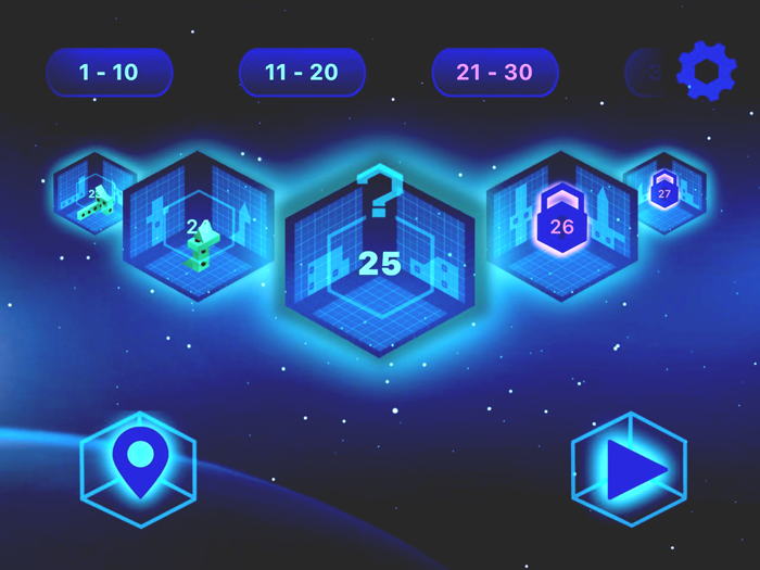 Tangram 3D space zen puzzle