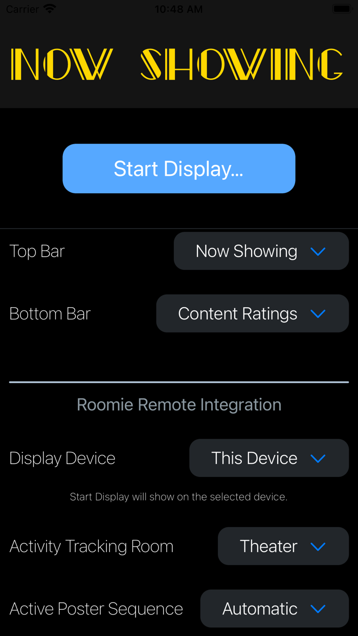 Now Showing – Movie Poster TV