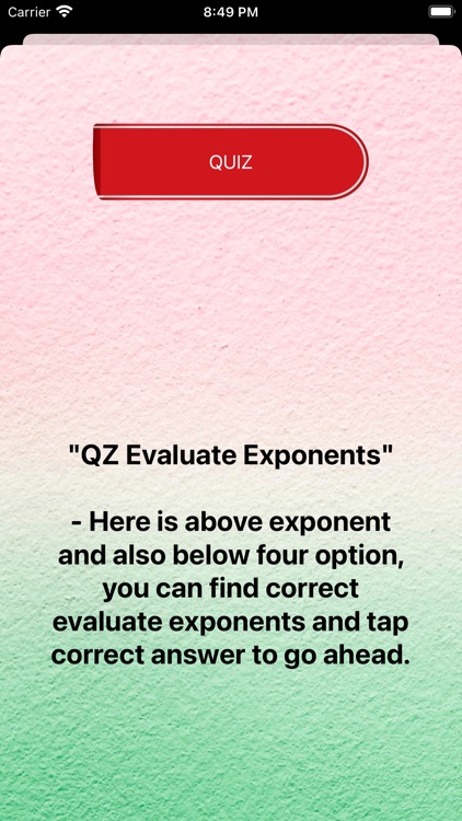QZ Evaluate Exponents