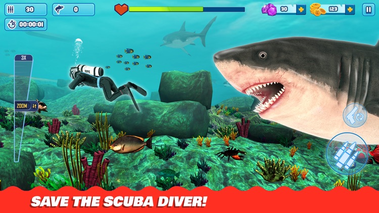 Shark Hunting Games: Sniper 3D screenshot-3