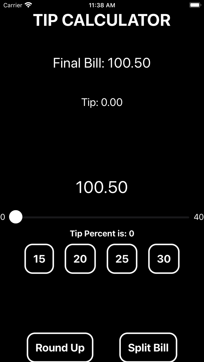 Bill Splitter and Tip calc