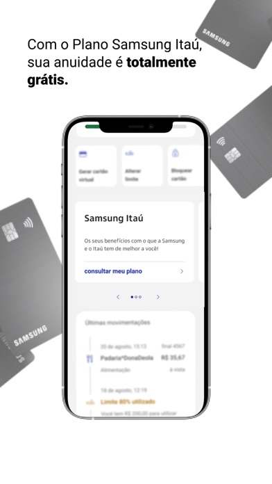 Cartão de crédito Samsung Itaú screenshot 2