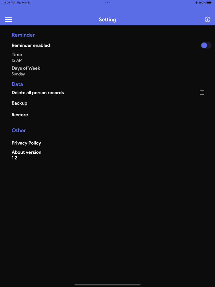 Weight Track  Monitor