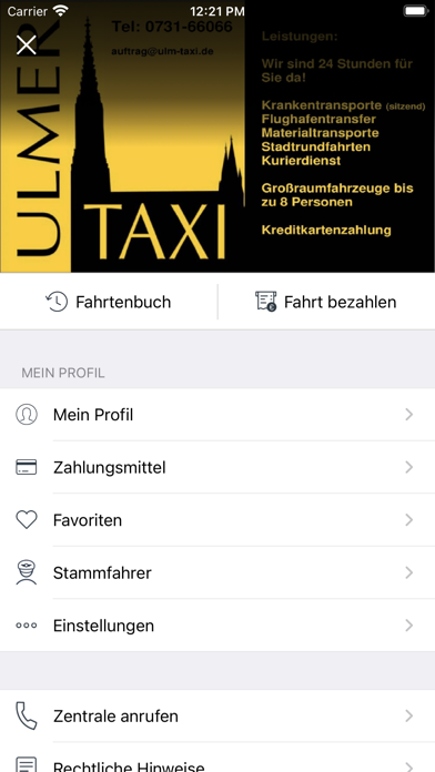 Taxi UlmScreenshot von 2