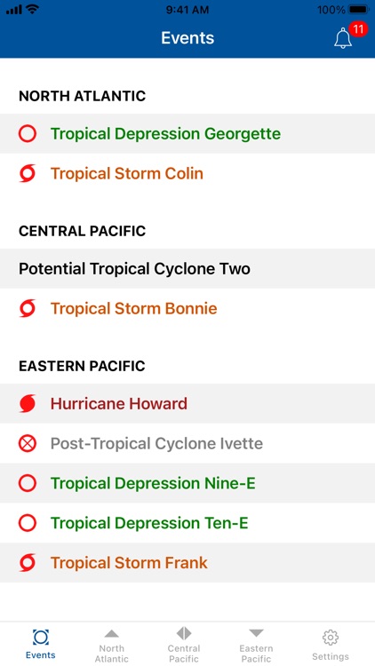 NOAA Center Hurricane