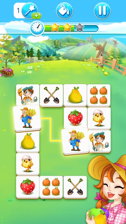 Happy Farm : Tiles Match