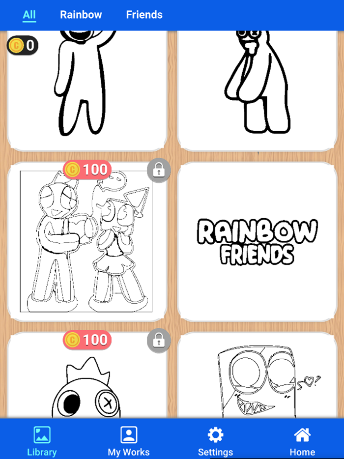 Coloring Rainbow by number