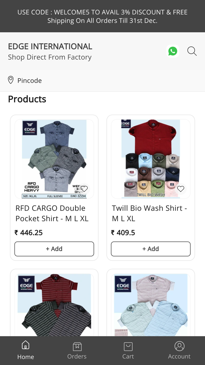 EDGE - B2B Shirt For Wholesale