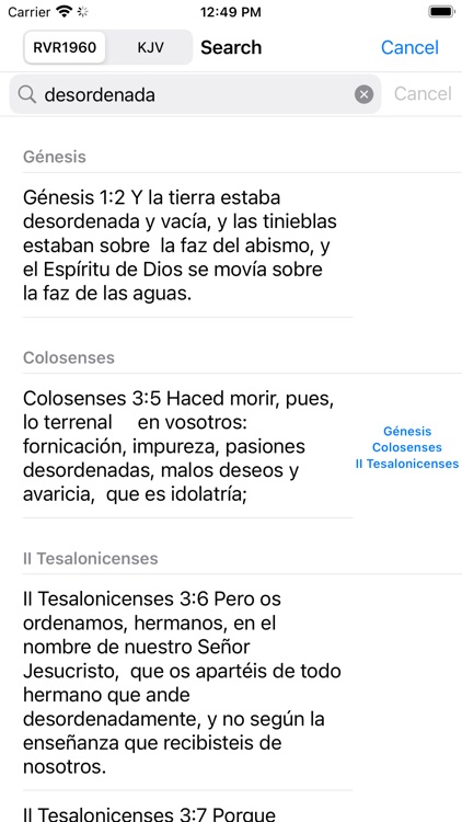 Spanish English Holy Bible screenshot-3