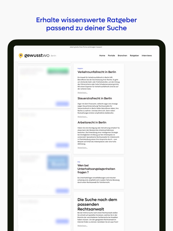 gewusst-wo Branchenverzeichnis screenshot 3