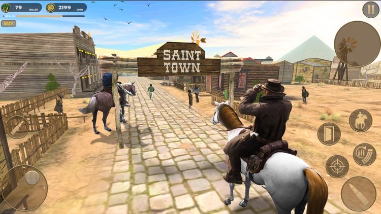 West Cowboy Game Horse Riding screenshot-3