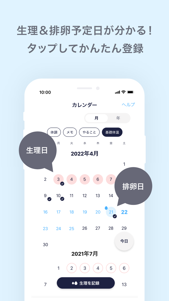 ソフィ -生理管理アプリで生理を予測不調ケア