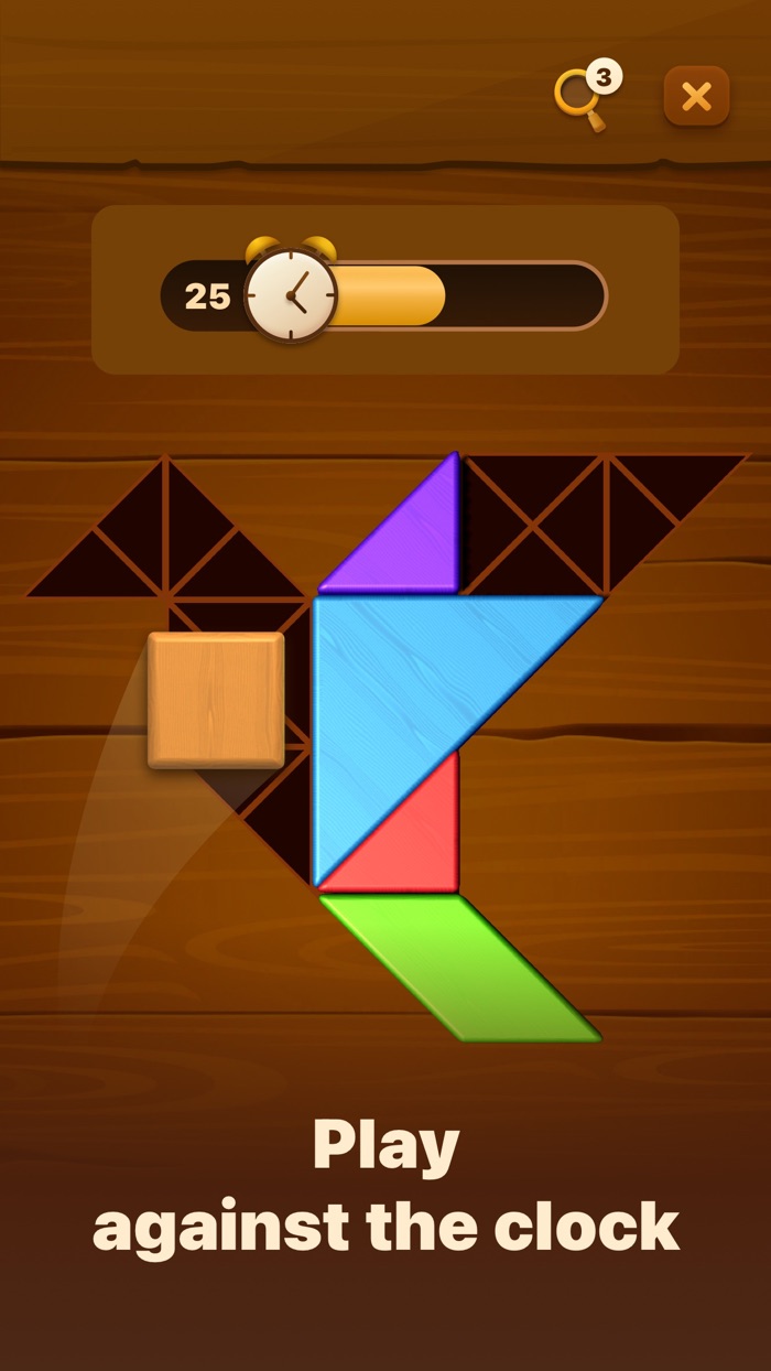 Tangram 3D Woody Logic Puzzle