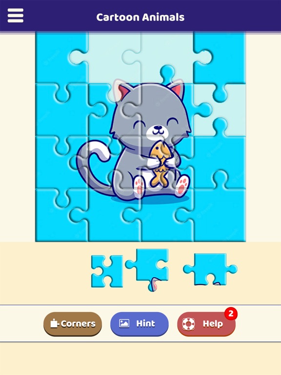 Cartoon Animals Puzzle screenshot 2