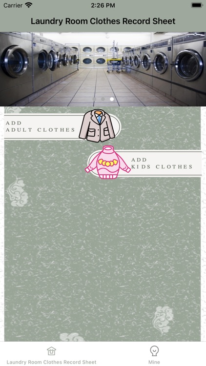 LaundryRoomClothesRecordSheet