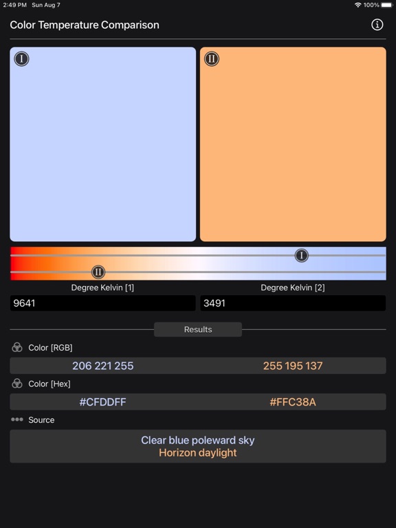 Color Temperature Comparison screenshot 14