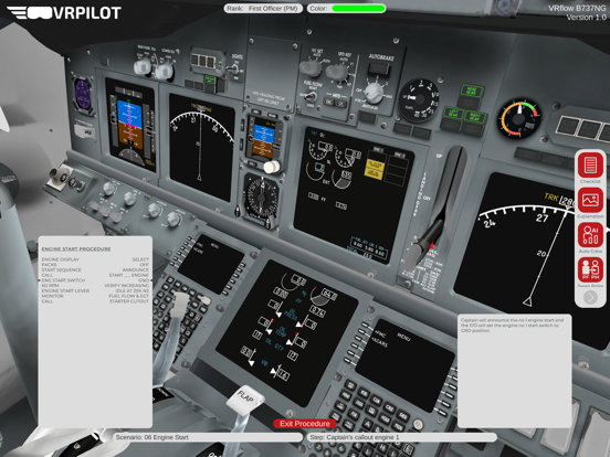 VRflow B737NG screenshot 2