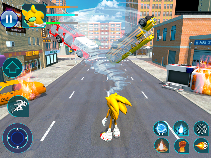 Blue Hero Swing Fight Game