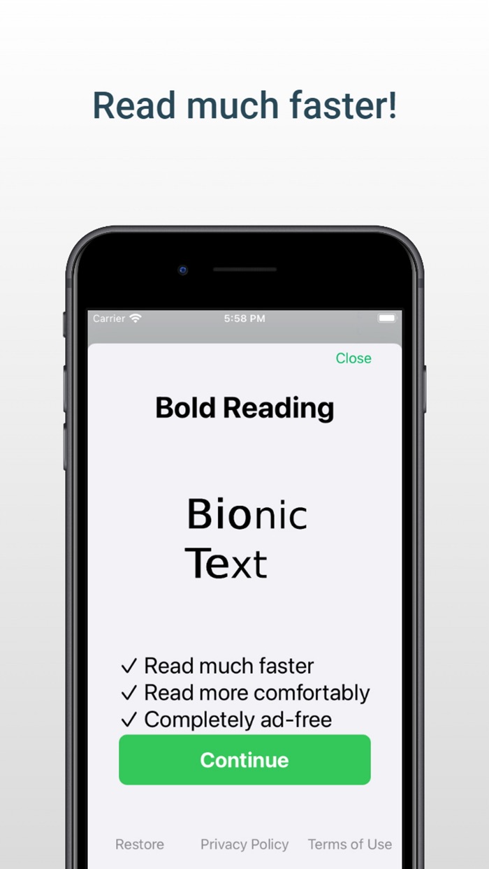 Bionic Text Bold Reading