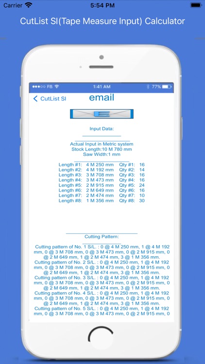 CutList SI Tape Calculator screenshot-8