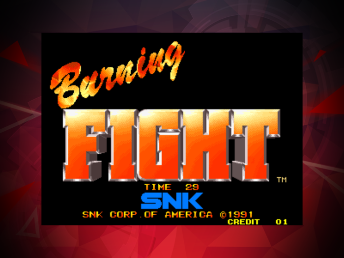 BURNING FIGHT ACA NEOGEO