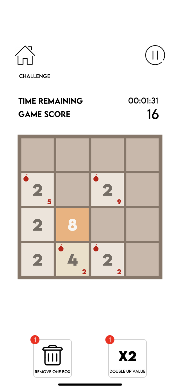 2048 Challenge Easy Hard