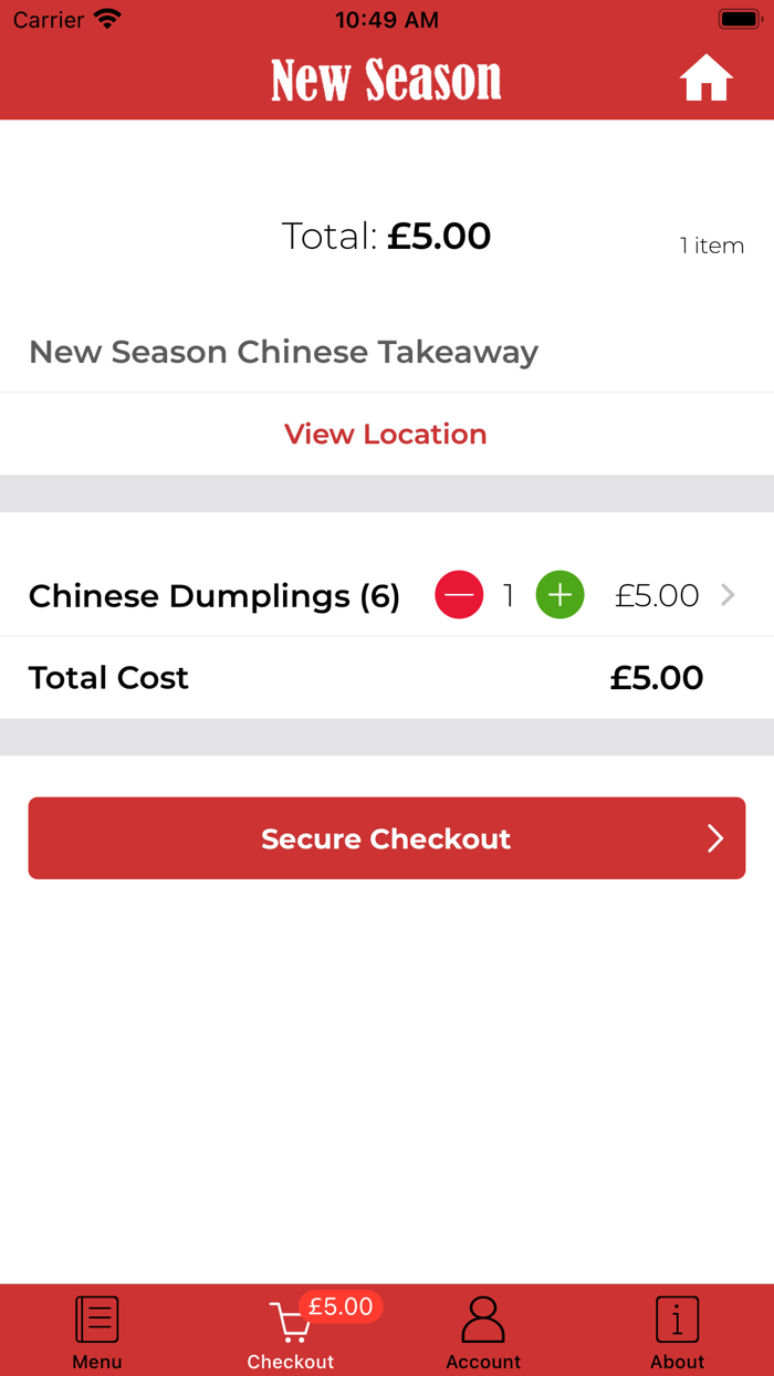 New Season Chinese Takeaway