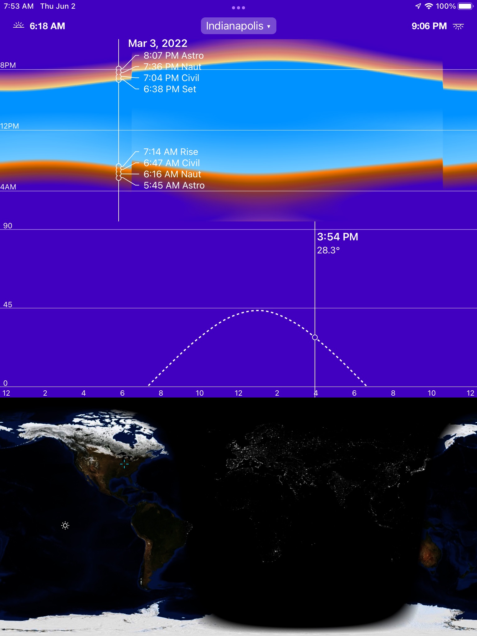 Sunrise Solar Calculator screenshot 2