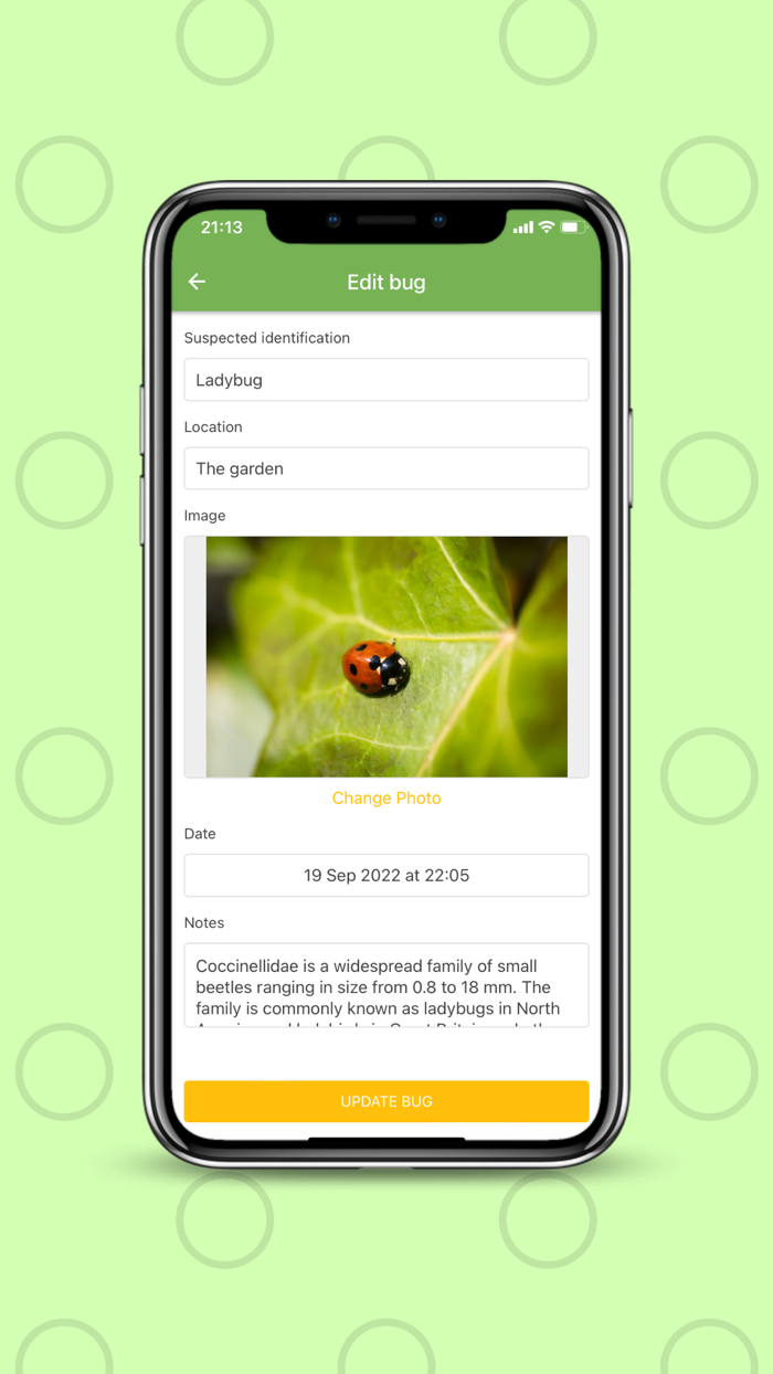 Bugo - Bug Collection Journal