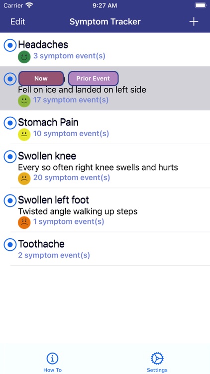 Symptoms Tracker