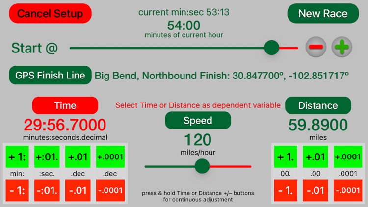 Open Road Race Timer