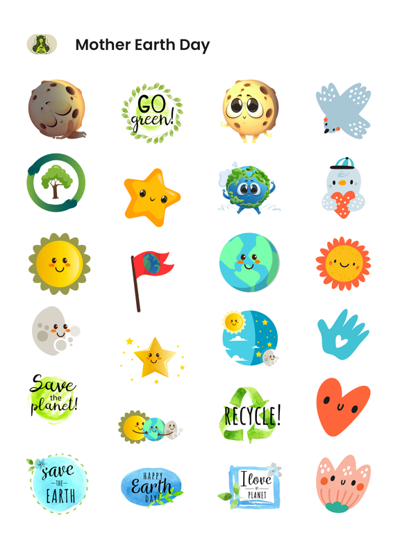 Mother Earth Day Stickers screenshot 2