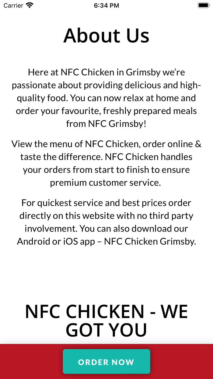 NFC Chicken Grimsby