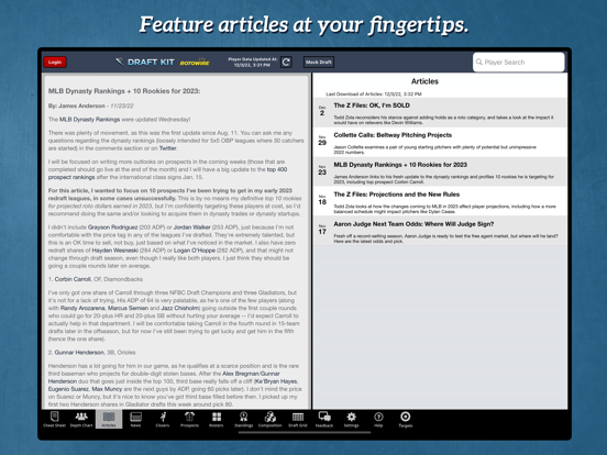 Fantasy Baseball Draft Kit '23 screenshot 4