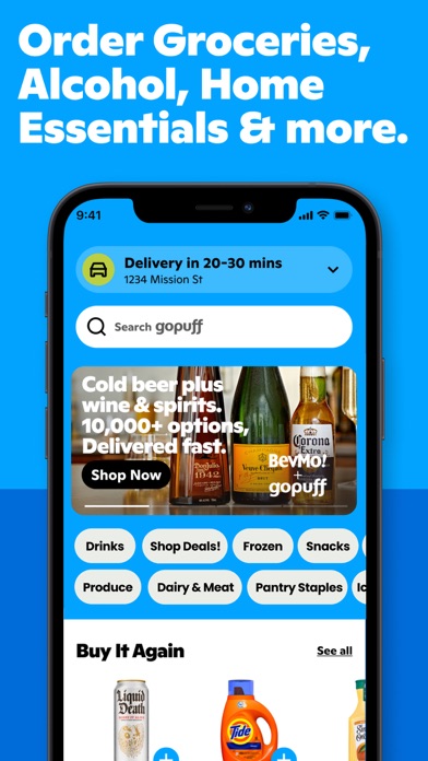 Gopuff—Alcohol & Food Delivery screenshot 3