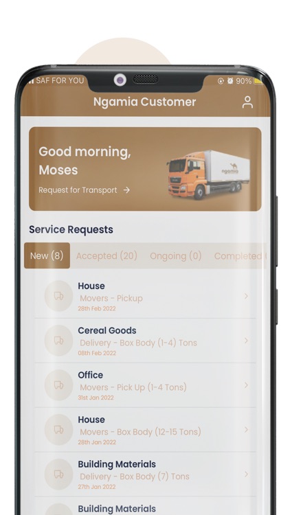 Ngamia Customer App