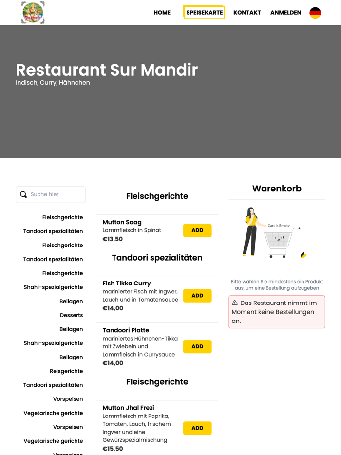 Restaurant Sur Mandir